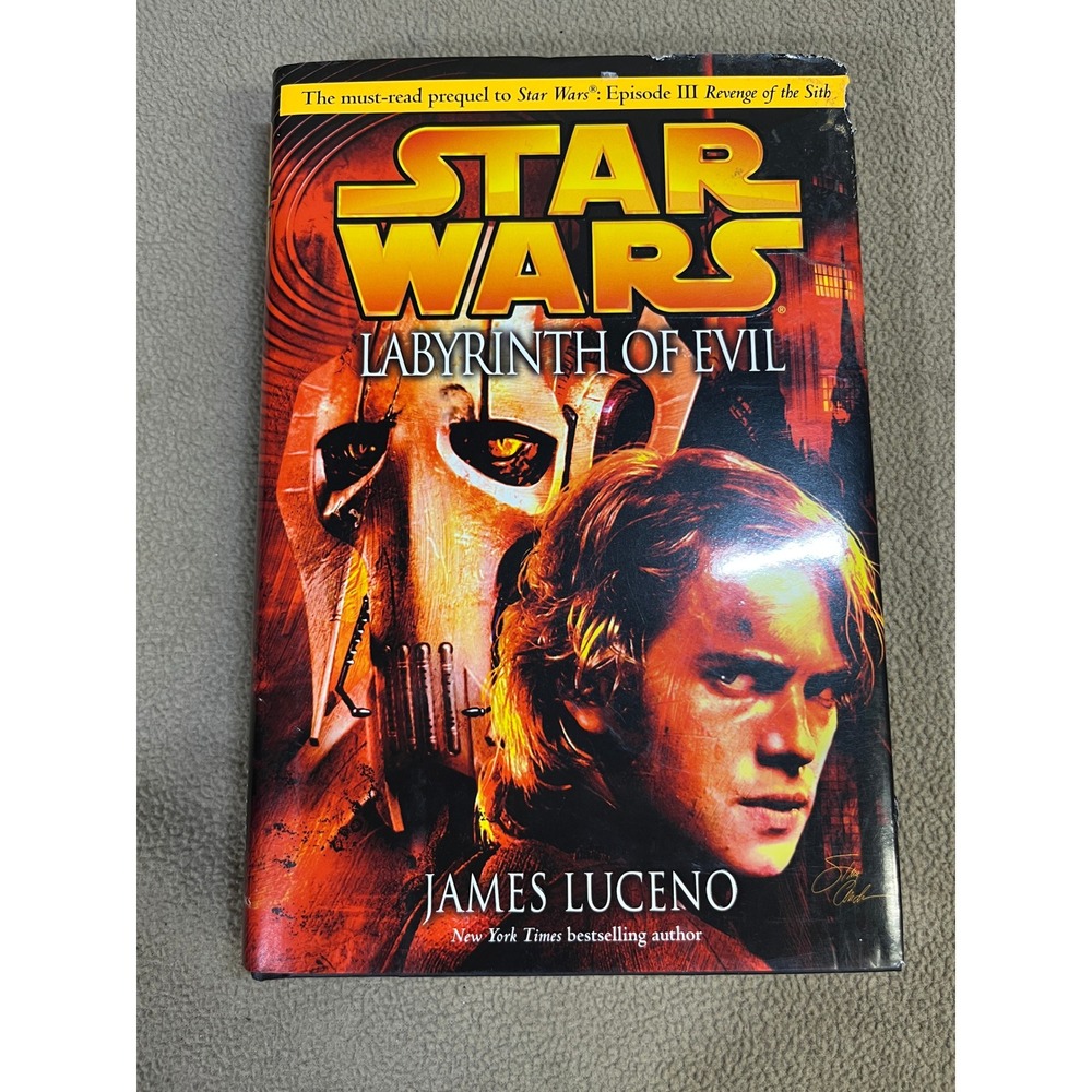 Star Wars Labyrinth of Evil James Luceno First Edition Hardcover Prequel Novel